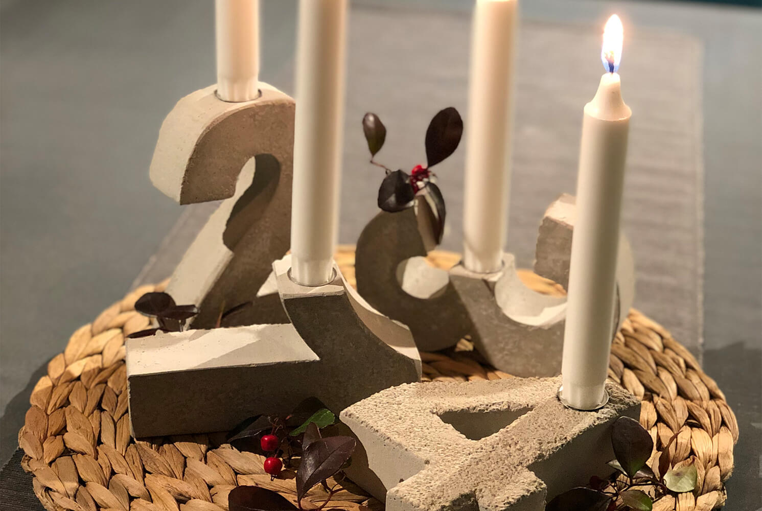 Betonmöbel Kerzenständer von Schneider Bau Köln