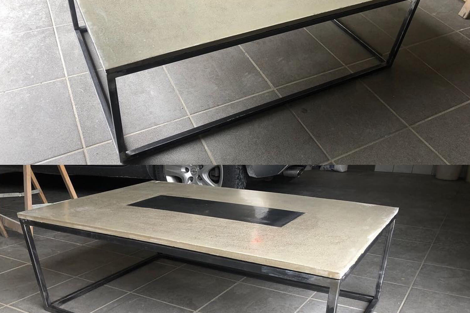 Betonmöbel Couchtisch von Schneider Bau Köln