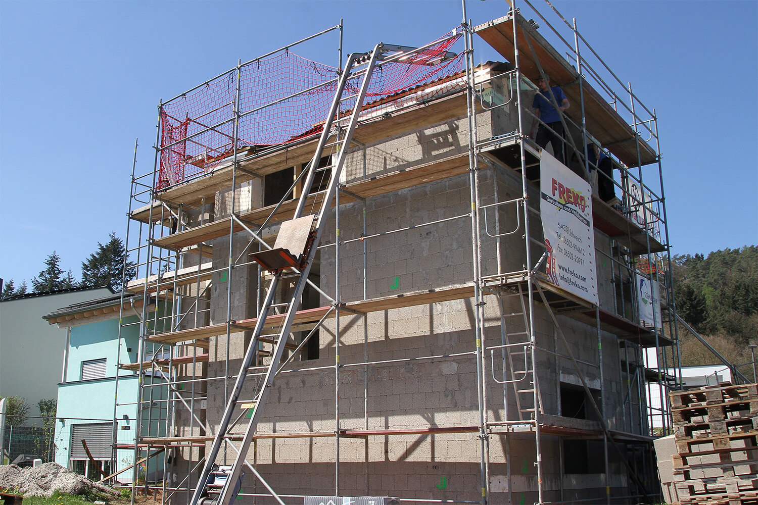 Hochbau eines Hauses von Schneider Bau Köln